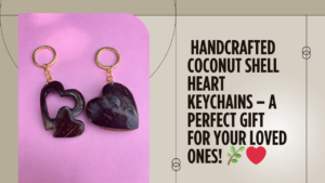 coconut shell keychain