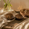 coconut shell dry fruits bowl